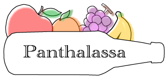 国内産のフルーツをふんだんに使用したフルーツジュース専門店ロゴ-Panthalassa-